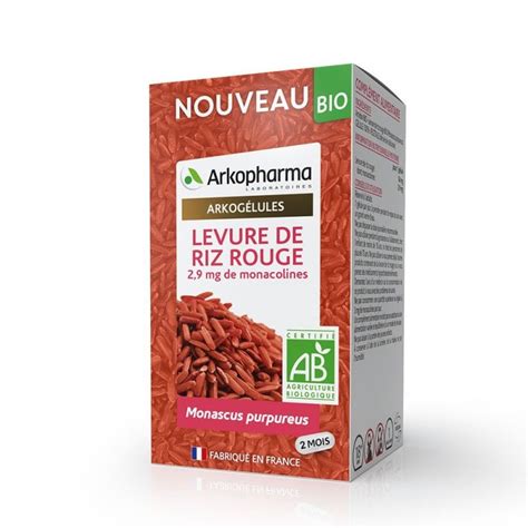 Arkopharma Arkogélules Levure de Riz Rouge Bio X60 Univers Pharmacie