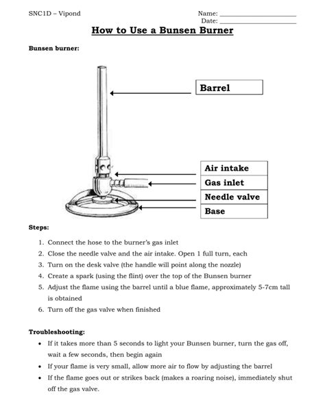 How to Use a Bunsen Burner