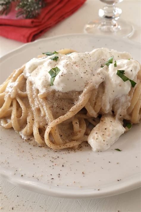 Linguine Alla Crema Di Funghi E Stracciatella Cuciniamo Con Chicca