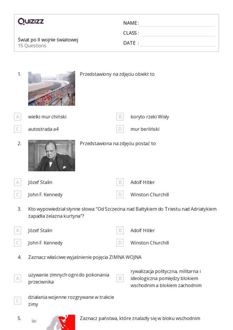 Ponad Chi Ski Arkuszy Roboczych Dla Klasa W Quizizz Darmowe I Do