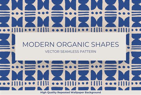 Modern Organic Shapes Pattern Graphic by Marketello Studio · Creative ...