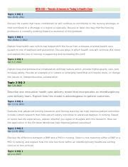 NRS 440 All Discussion Questions 1 Docx NRS 440 Trends Issues