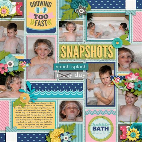 Bubble Bath Scrapbook Bubbles Bubble Bath Scrapbooking Layouts