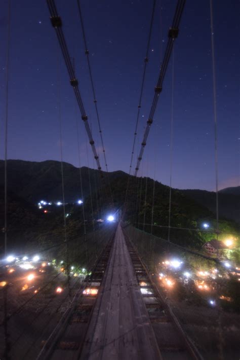 谷瀬の吊り橋 奈良県吉野郡十津川村 ホシフルサト