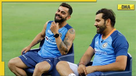 Watch In A Hilarious Chat Virat Kohli Pulls Rohit Sharma S Leg For