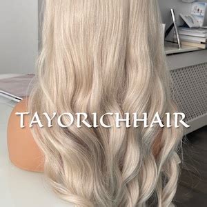 Ash Platinum Blonde Lace Front Human Hair Wig Short Slightly Etsy