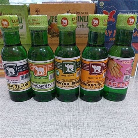 Jual Minyak Cap Gajah Botol Beling Kaca Shopee Indonesia