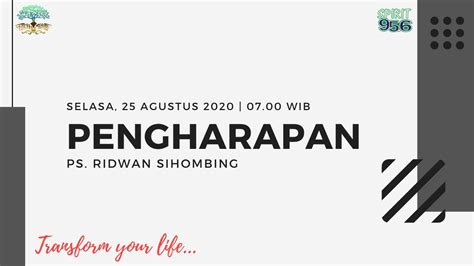 Pengharapan Ps Ridwan Sihombing Spirit Wisdom 25 08 2020 YouTube