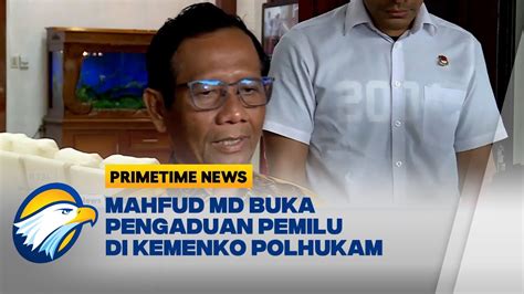 Menko Mahfud Md Buat Posko Pemilu Bawaslu Buat Apa Youtube