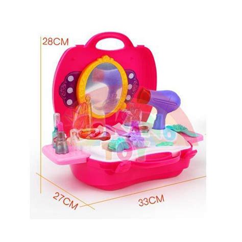 Toy 8228 Fashion Girl Beauty Make Up Kids Role Play Pretend Pink Toys