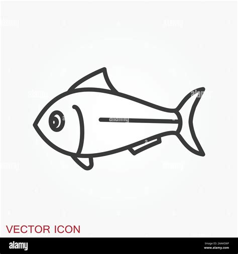 Icono De Pescado Ilustraci N Vectorial Para Dise O Imagen Vector De