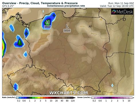 Prognoza Pogody Na Wtorek Wrze Nia Front Coraz Bli Ej