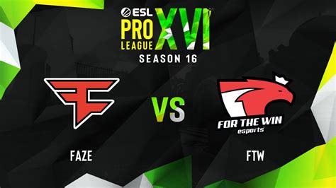 Faze Vs Ftw Map 2 Overpass Esl Pro League Season 16 Group B Youtube