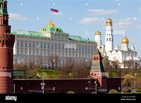 Ivan The Great Bell Tower Grand Kremlin Palace And The Domes Of The