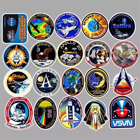 Nasa Mission Patch Stickers Space Shuttle Apollo Skylab Spacex