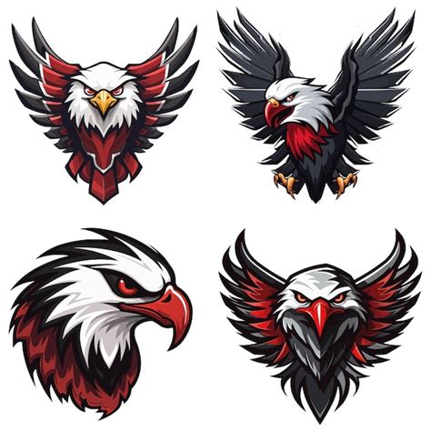 Premium Vector Vintage Beautiful Free Eagles Vector Set