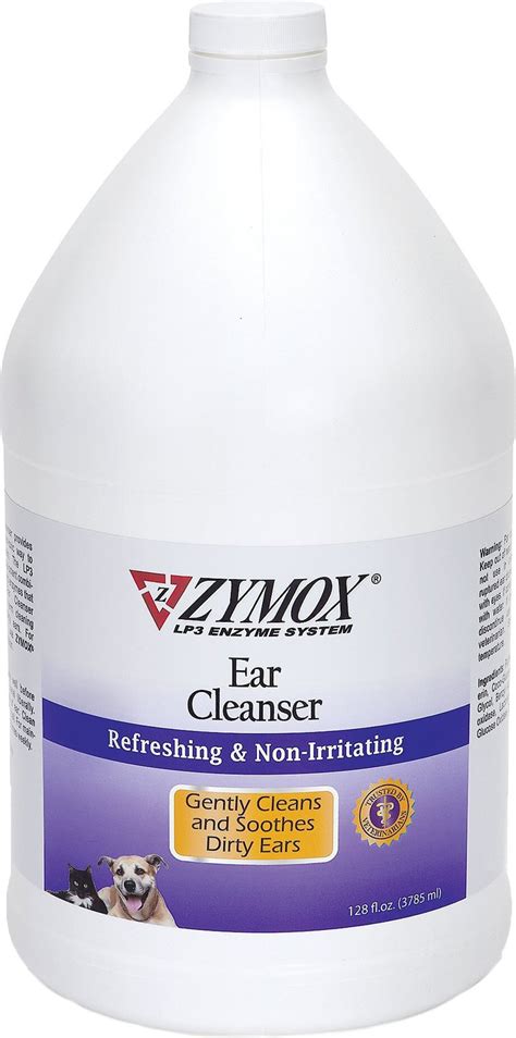 Zymox Ear Cleanser For Dogs And Cats 1 Gal Bottle