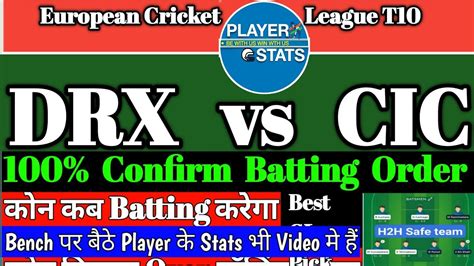 DRX Vs CIC Dream11 DRX Vs CIC Dream11 Prediction DRX Vs CIC Player