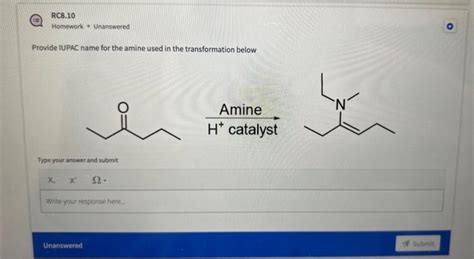 Solved Provide Iupac Of Final Product In The Reaction Chegg