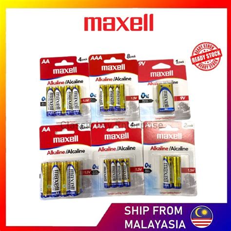 Maxell Alkaline Aa Aaa V C D Long Lasting Heavy Duty Alkaline