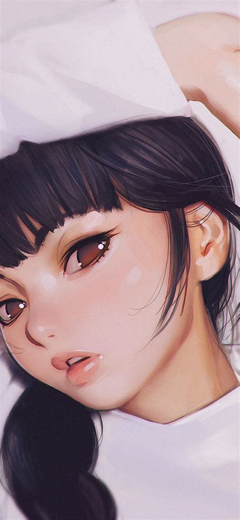 aw24-ilya-kuvshinov-anime-girl-shy-cute-illustration-art-wallpaper