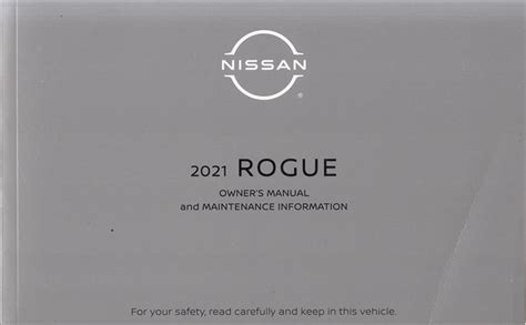 Nissan Rogue Owner S Manual Original