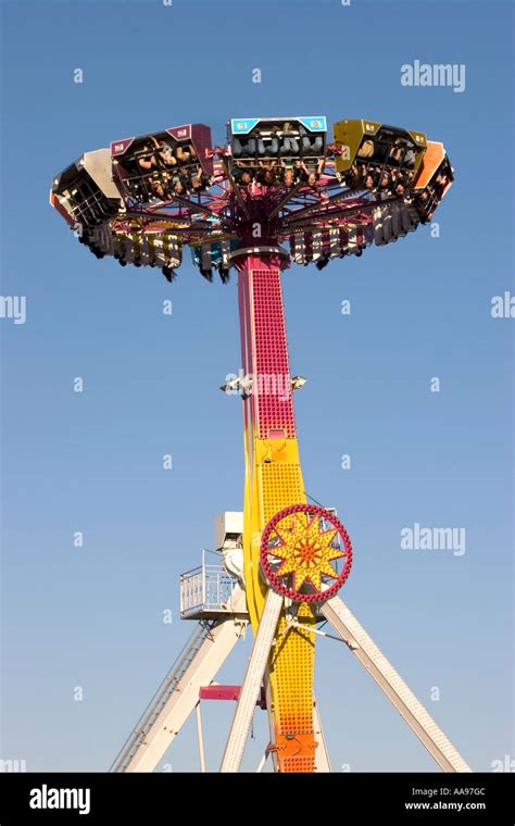 Carnival ride upside down tall Stock Photo - Alamy