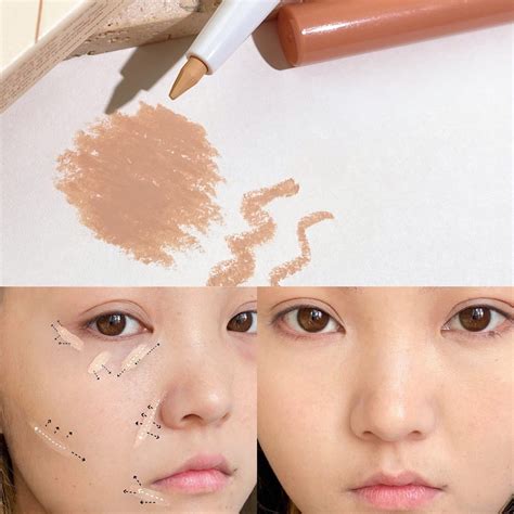 Wangjiaoid Concealer Pen Cover Pimple Print Modified Eyebrow Shape Lip