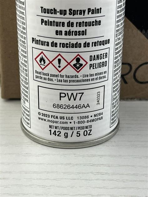 Jeep Dodge Chrysler Pw7 Bright White Touch Up Aerosol Spray Paint Oem