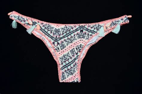 Victorias Secret Seashell Itsy Brazilian Bikini Bottom Multi Color