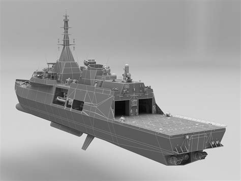 Frigate 3d Model Turbosquid 2064795