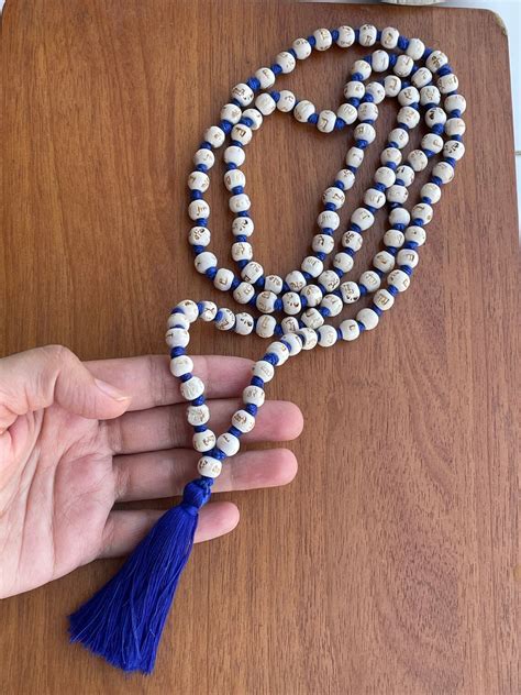 Tulsi Mala Prayer Beads Mala Knotted Wood Rosary Indian Etsy Ireland