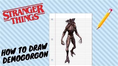 How To Draw The Demogorgon Stranger Things Easy Step By Step