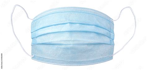 Personal protective equipment, PPE, medical face mask isolated on white ...