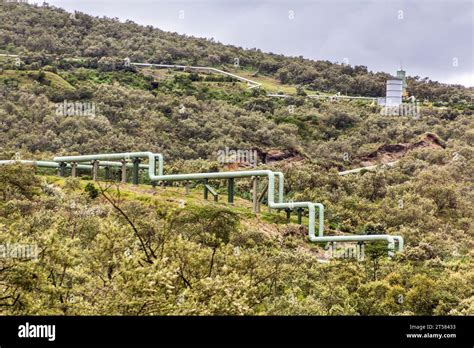 Pipelines Of Olkaria Geothermal Power Station In The Hell S Gate