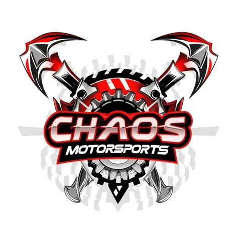 Logo Design For Chaos Motorsports Dynamic Typography Logo For Racing In