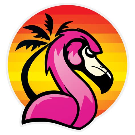 Miami Flamingos Concept Logos Graphics Designs And Writing Victory