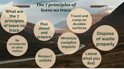 The Principles Of Leave No Trace By Mykayla Larose On Prezi