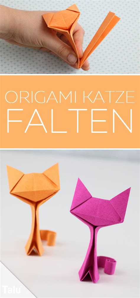 Origami Bild Origami Anleitung Katze Einfach