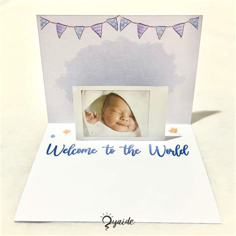 Jual Kartu Ucapan Kelahiran Bayi Laki Pop Up D Greeting Gift Card