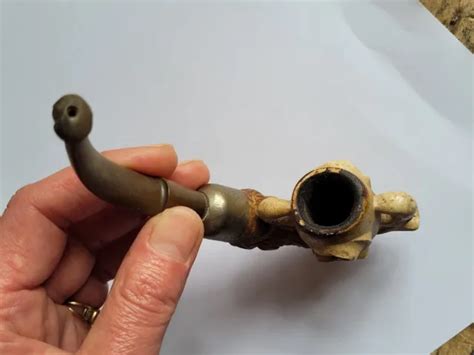 Ancienne Pipe En Cume De Mer Sculpt E Serres D Aigle Griffes Rapace