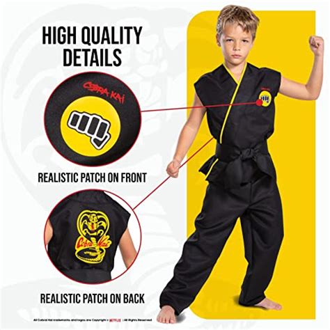 Disguise Cobra Kai Costume For Kids Official Cobra Kai Costume Kids Gi