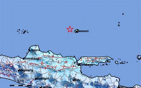 Gempa Bumi Magnitudo 5 6 Guncang Tuban Jatim