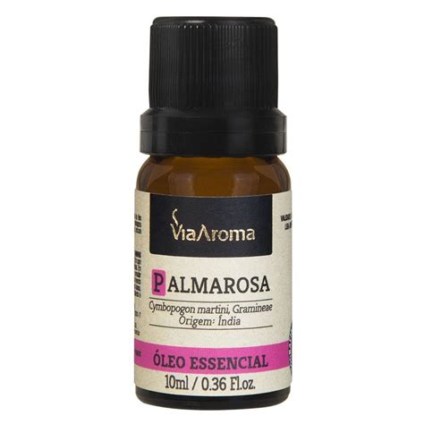 Óleo essencial Palmarosa 10mL Via Aroma Divina Fórmula Farmácia de