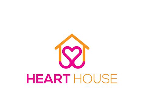 Heart House Logo (Layered) by Md Mustafizur Rahman on Dribbble