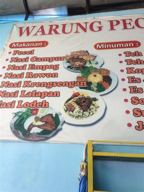 Menu At Warung Pecel Bu Hudi Restaurant Malang