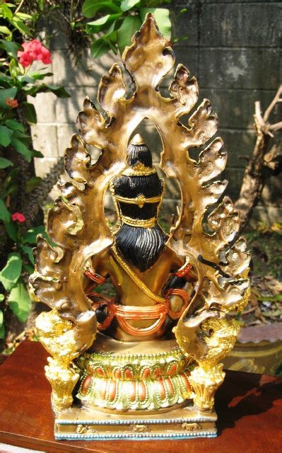 Hand Sculpted Jatukam Ramathep Colored Brass Statue