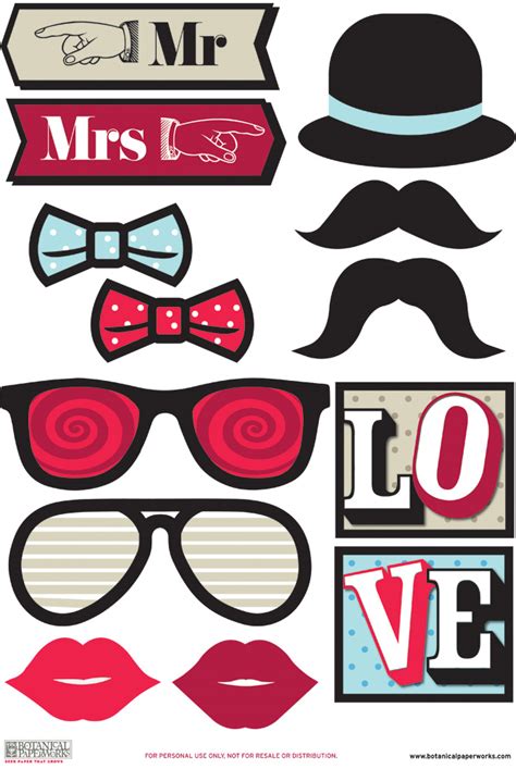 Free Printable Photobooth Props Pictures To Pin On Pinterest