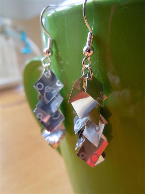 Upcycled Soda Can Earrings These Are So Cute And A Good Idea For Our