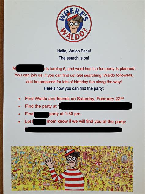 Wheres Waldo Birthday Party